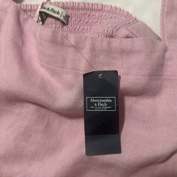 Abercrombie & Fitch Pink Sleeveless Bustier Crop Tank Top - Picture 2 of 3